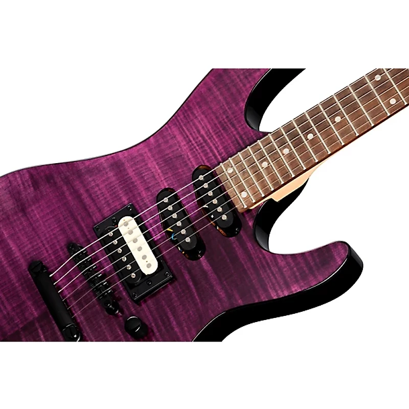 Kramer Striker Figured HSS Electric Guitar Transparent Purple