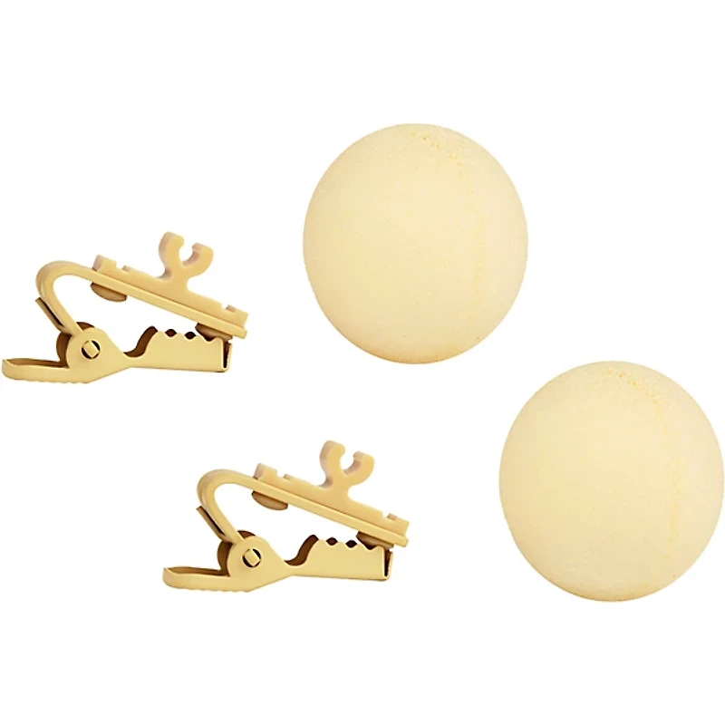 Shure RK304T Tan Foam Windscreens and Tie Clip for SM93, WL93, WL93T (Contains Two of Each)