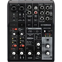 Yamaha AG06MK2 6-Channel Mixer/USB Interface for IOS/Mac/PC, Black