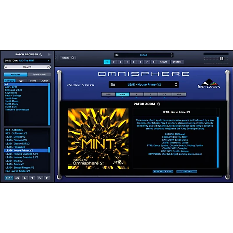 Ilio The Mint - Patch Library for Omnisphere 2
