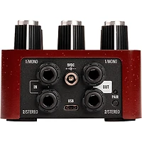Universal Audio UAFX Ruby '63 Top Boost Amplifier Effects Pedal - Dark Maroon