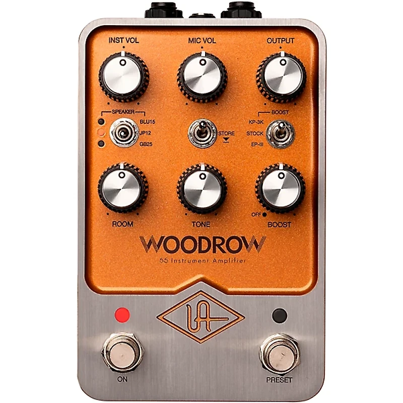 Universal Audio UAFX Woodrow '55 Instrument Amplifier Effects Pedal - Copper
