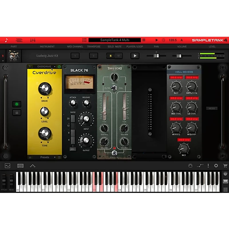 IK Multimedia SampleTank 4 SE Virtual Drums Software Plug-in