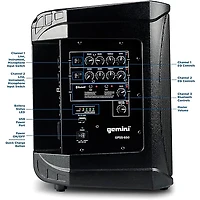 Gemini GPSS-650 Battery-Powered PA System