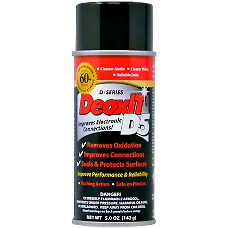 CAIG DeoxIT D-Series Contact Cleaner & Rejuvenator with Adjustable Low-Med-High Straw