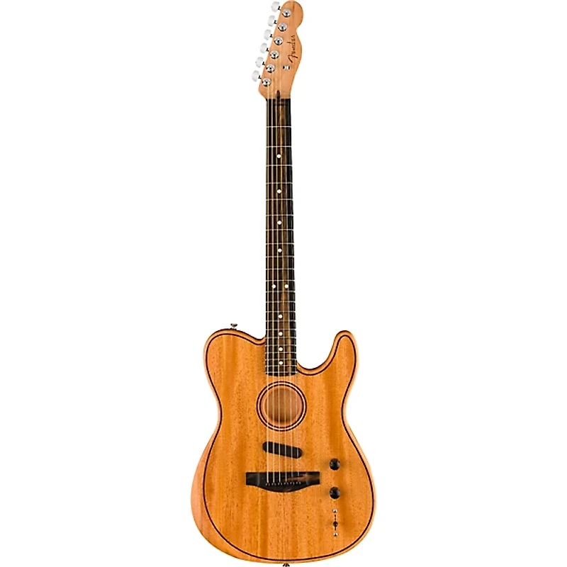 Fender American Acoustasonic Telecaster All-Mahogany Acoustic-Electric Guitar