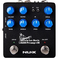 NUX Melvin Lee Davis Bass Preamp + DI Pedal Black
