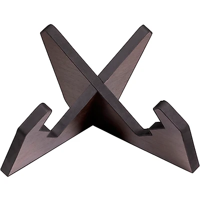 Gator Frameworks GFW-ELITEGTRXSTD-BRN Elite Series Guitar X Style Stand in Dark Walnut Brown Finish Walnut