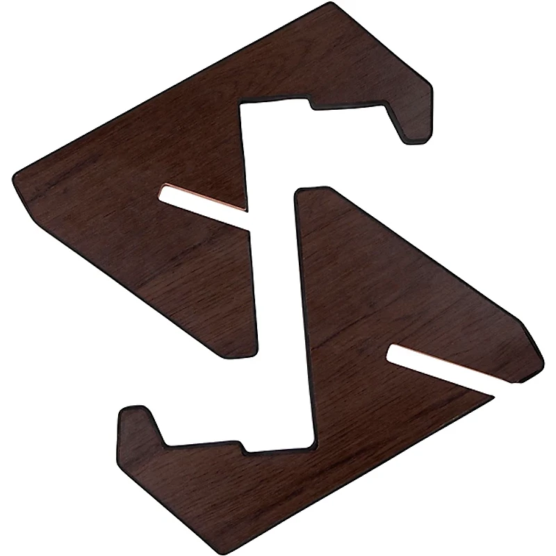 Gator Frameworks GFW-ELITEGTRXSTD-BRN Elite Series Guitar X Style Stand in Dark Walnut Brown Finish Walnut