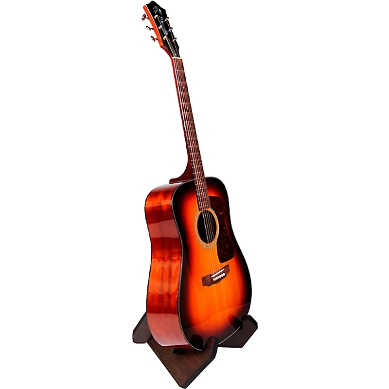 Gator Frameworks GFW-ELITEGTRXSTD-BRN Elite Series Guitar X Style Stand in Dark Walnut Brown Finish Walnut