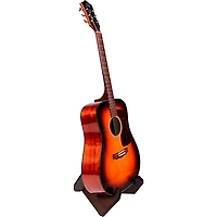 Gator Frameworks GFW-ELITEGTRXSTD-BRN Elite Series Guitar X Style Stand in Dark Walnut Brown Finish Walnut