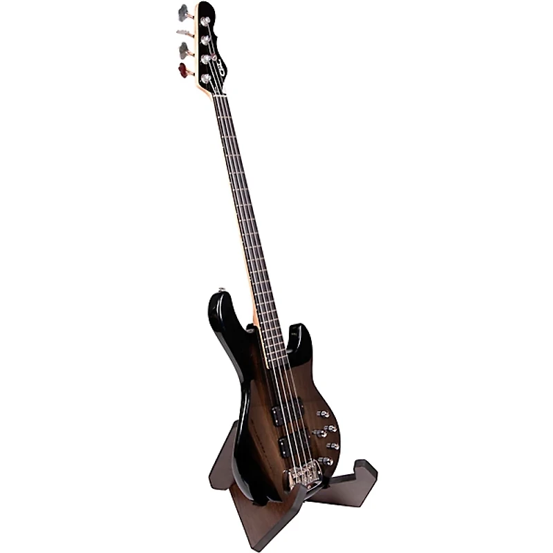 Gator Frameworks GFW-ELITEGTRXSTD-BRN Elite Series Guitar X Style Stand in Dark Walnut Brown Finish Walnut