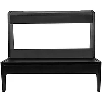 Gator Frameworks GFW-ELITEGTRAMPLG-BLK Elite Series Large Combo Guitar Amp Stand in Black Finish Black