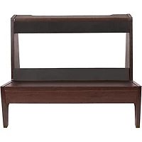 Gator Frameworks GFW-ELITEGTRAMPLG-BRN Elite Series Large Combo Guitar Amp Stand in Dark Walnut Brown Finish Walnut