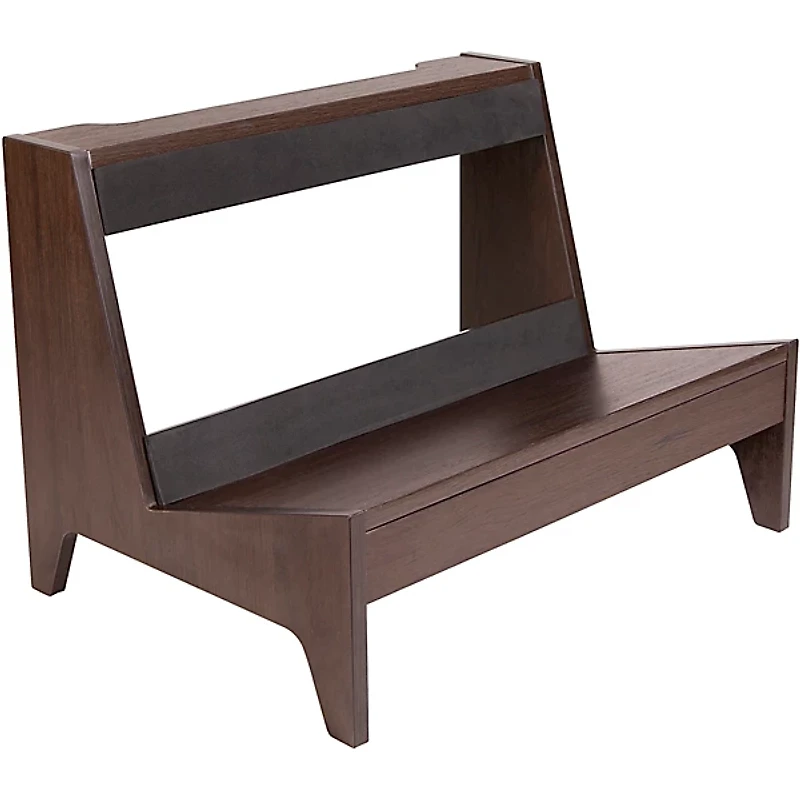 Gator Frameworks GFW-ELITEGTRAMPLG-BRN Elite Series Large Combo Guitar Amp Stand in Dark Walnut Brown Finish Walnut