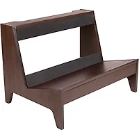 Gator Frameworks GFW-ELITEGTRAMPLG-BRN Elite Series Large Combo Guitar Amp Stand in Dark Walnut Brown Finish Walnut