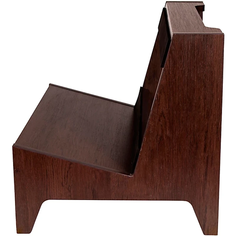 Gator Frameworks GFW-ELITEGTRAMPLG-BRN Elite Series Large Combo Guitar Amp Stand in Dark Walnut Brown Finish Walnut