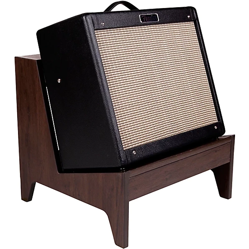 Gator Frameworks GFW-ELITEGTRAMPSM-BRN Elite Series Small Combo Guitar Amp Stand in Dark Walnut Brown Finish Walnut