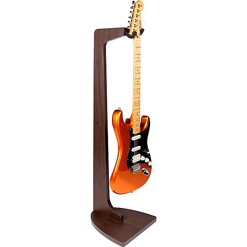 Gator Frameworks GFW-ELITEGTRHNGSTD-BRN Elite Series Guitar Hanging Stand in Dark Brown Walnut Finish Walnut