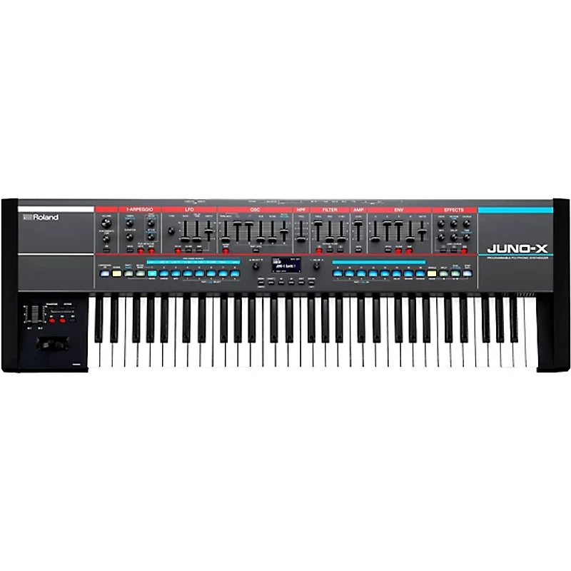 Roland JUNO-X Keyboard With KS-20X Stand, DP-10 & EV-5 Pedals, Plus Black Series Audio & MIDI Cables