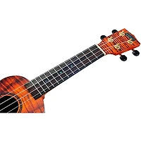 Mahalo Artist Elite Soprano Ukulele With Bag Koa Photo Flame