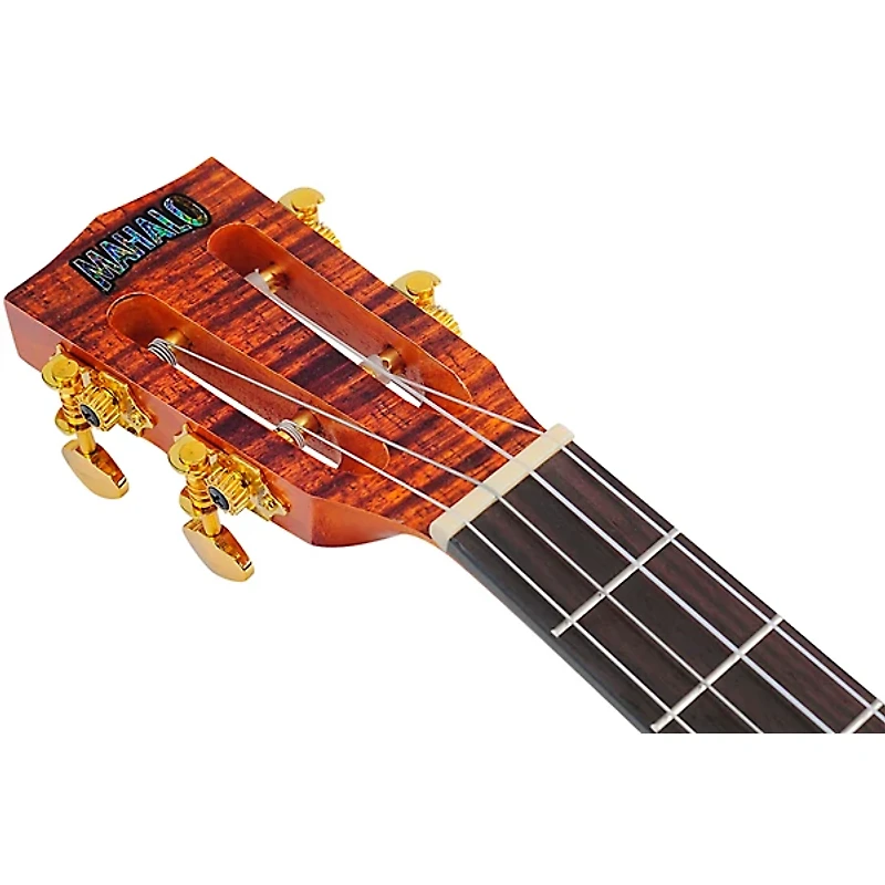 Mahalo Artist Elite Baritone Ukulele With Bag Koa Photo Flame
