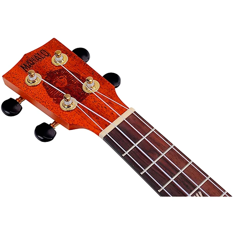 Mahalo Artist Elite Laser-Engraved Pharaoh Concert Ukulele With Bag Pharaoh Motif