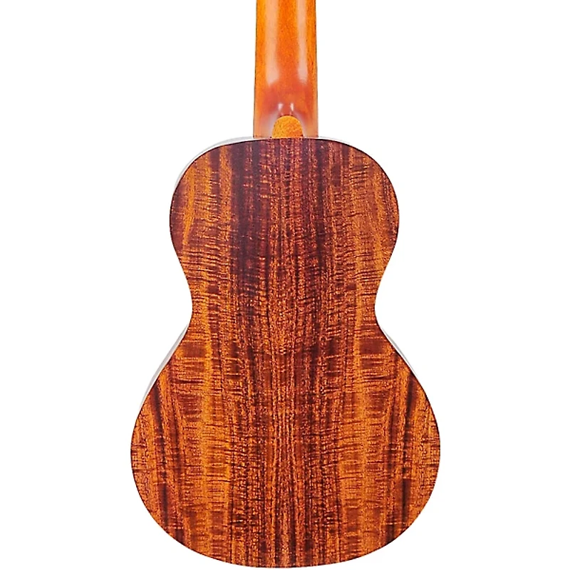 Mahalo Artist Elite Concert Ukulele With Bag Koa Photo Flame