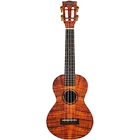 Mahalo Artist Elite Concert Ukulele With Bag Koa Photo Flame