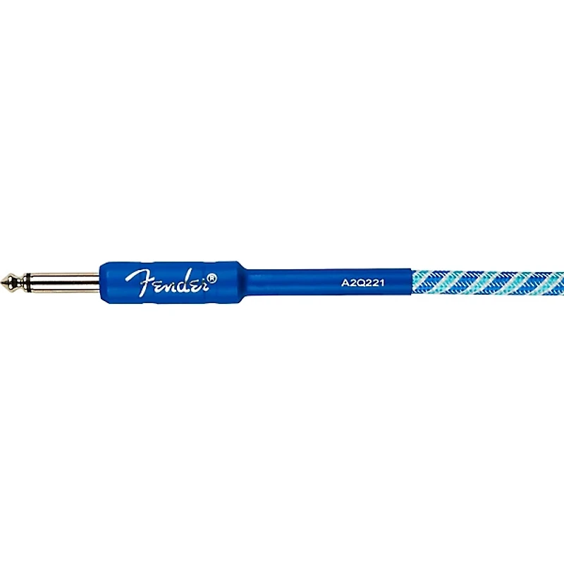 Fender Limited Edition Icicle Holiday Straight to Straight Instrument Cable 10 ft. Blue