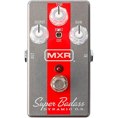 MXR M249 Super Badass Dynamic O.D. Effects Pedal Silver and Red