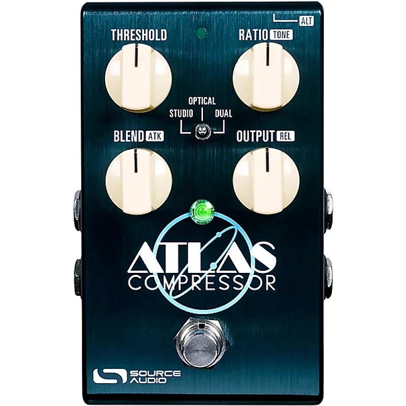 Source Audio One Series Atlas Compressor Effects Pedal Sea Foam Green