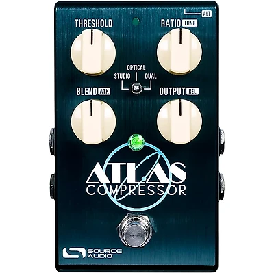 Source Audio One Series Atlas Compressor Effects Pedal Sea Foam Green