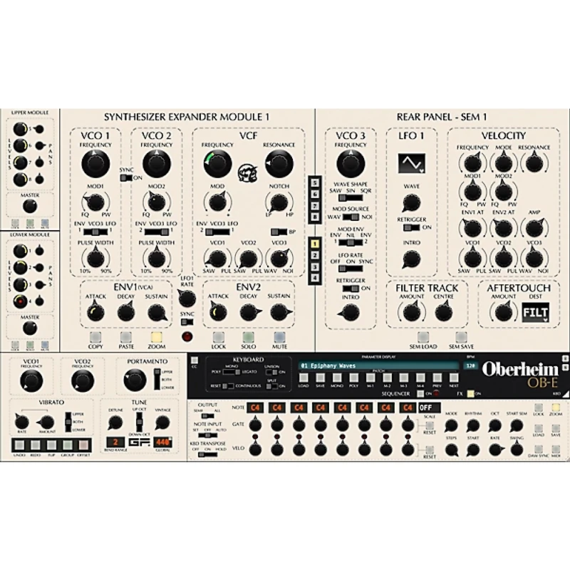 GForce Oberheim OB-E V2 Virtual Analog Synthesizer Plug-in
