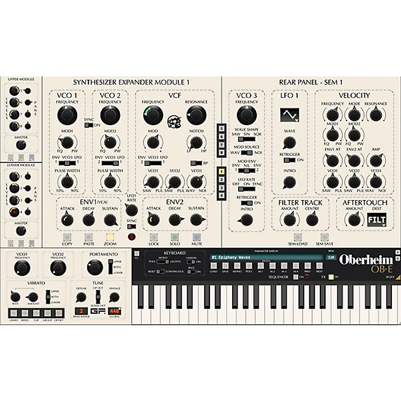 GForce Oberheim OB-E V2 Virtual Analog Synthesizer Plug-in