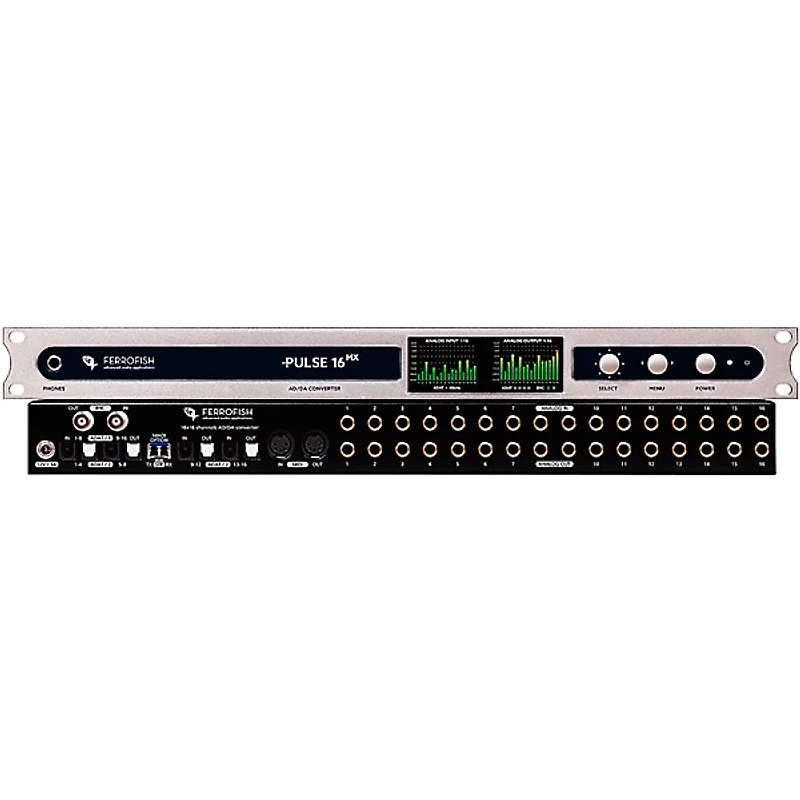 Ferrofish Pulse 16 MX with Analog I/O Modified for +24dBu Level Compatibility