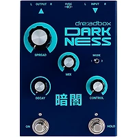 Dreadbox Darkness Stereo Reverb Effects Pedal Dark Blue