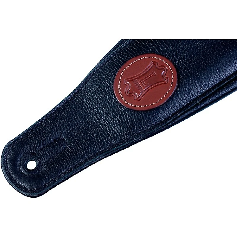 Levy's Signature Legacy Series MSS2 Leather 3" Guitar Strap - Black