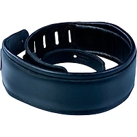 Levy's Signature Legacy Series MSS2 Leather 3" Guitar Strap - Black