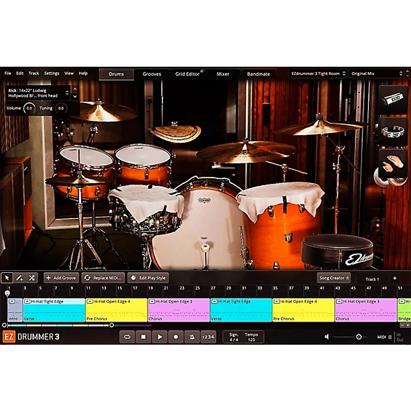 Toontrack EZdrummer 3 Virtual Drum Software Upgrade from Previous Version