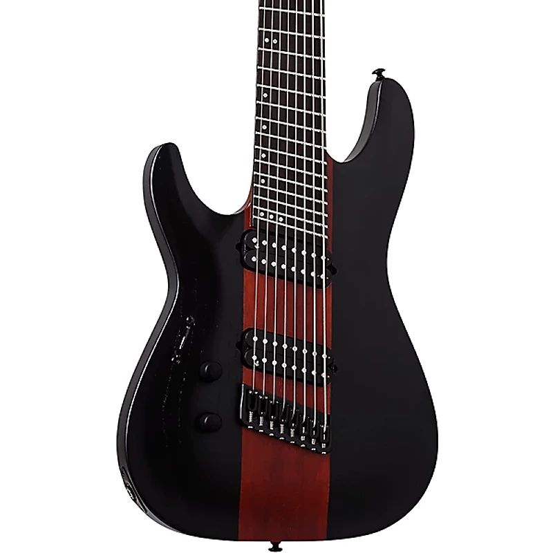 Schecter Guitar Research C- Multiscale Rob Scallon Left-Handed Electric Guitar Satin Dark Roast