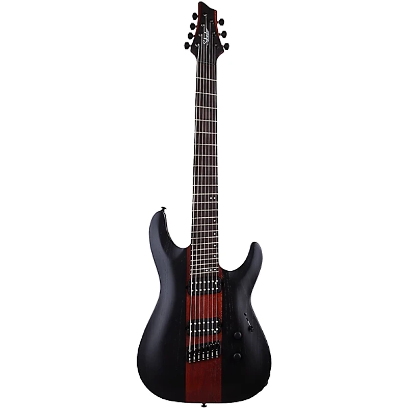 Schecter Guitar Research C- Multiscale Rob Scallon Electric Guitar Satin Dark Roast