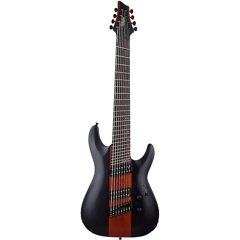 Schecter Guitar Research C-8 Multiscale Rob Scallon Electric Guitar Satin Dark Roast