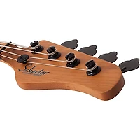 Schecter Guitar Research Model T Exotic Ziricote Electric Bass Natural Satin