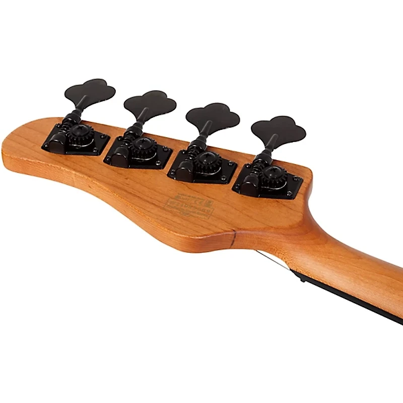 Schecter Guitar Research Model T Exotic Ziricote Electric Bass Natural Satin