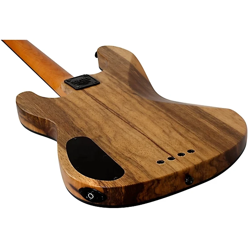 Schecter Guitar Research Model T Exotic Ziricote Electric Bass Natural Satin