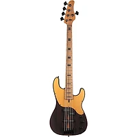 Schecter Guitar Research Model T Exotic Ziricote 5 Electric Bass Natural Satin