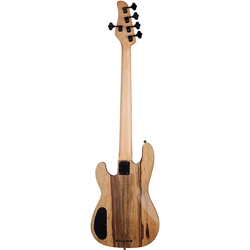 Schecter Guitar Research Model T Exotic Ziricote 5 Electric Bass Natural Satin