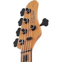 Schecter Guitar Research Model T Exotic Ziricote 5 Electric Bass Natural Satin