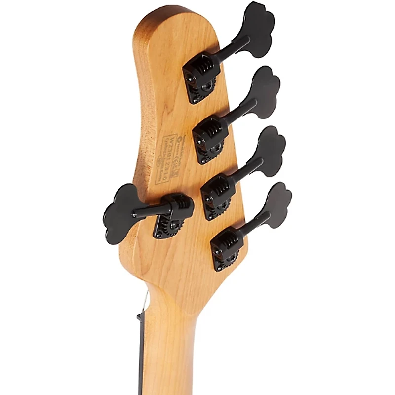 Schecter Guitar Research Model T Exotic Ziricote 5 Electric Bass Natural Satin